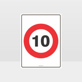 Custom Gate Signs,10 Kph Speed Sign